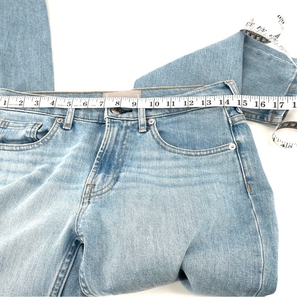 EVERLANE Light Blue Wash Straight Skinny Fitted Mid Rise Jeans - Picture 7 of 9